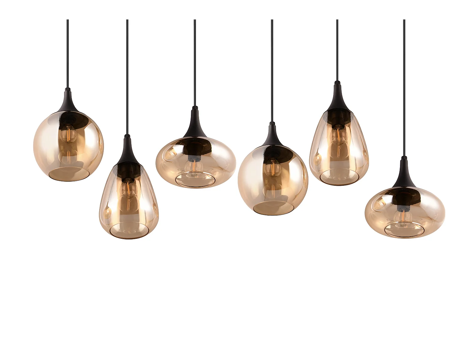 Hanglamp LUMINA - 0x0x150 cm - Zwart