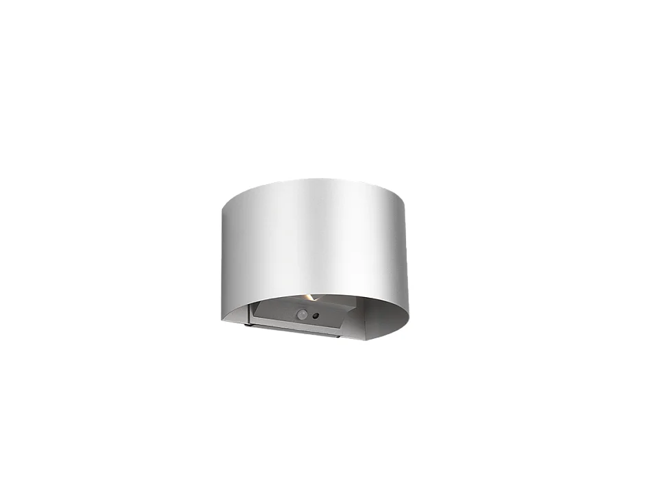 Applique da esterno LED 2 luci, metallo, titano, 16x10x11,5 cm, Talent