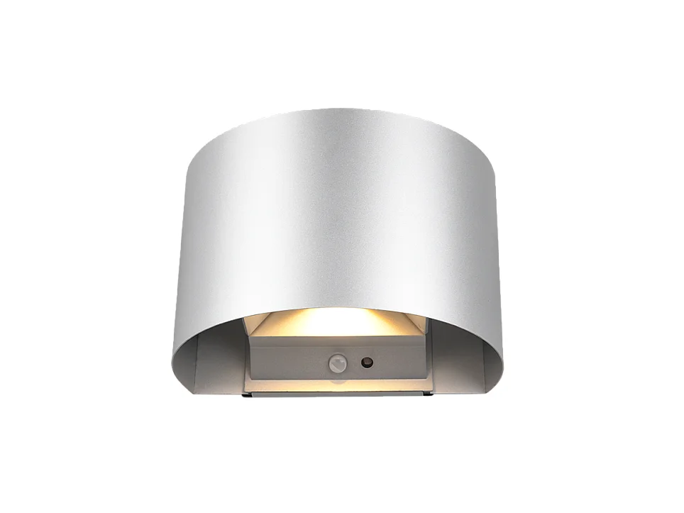 Applique da esterno LED 2 luci, metallo, titano, 16x10x11,5 cm, Talent