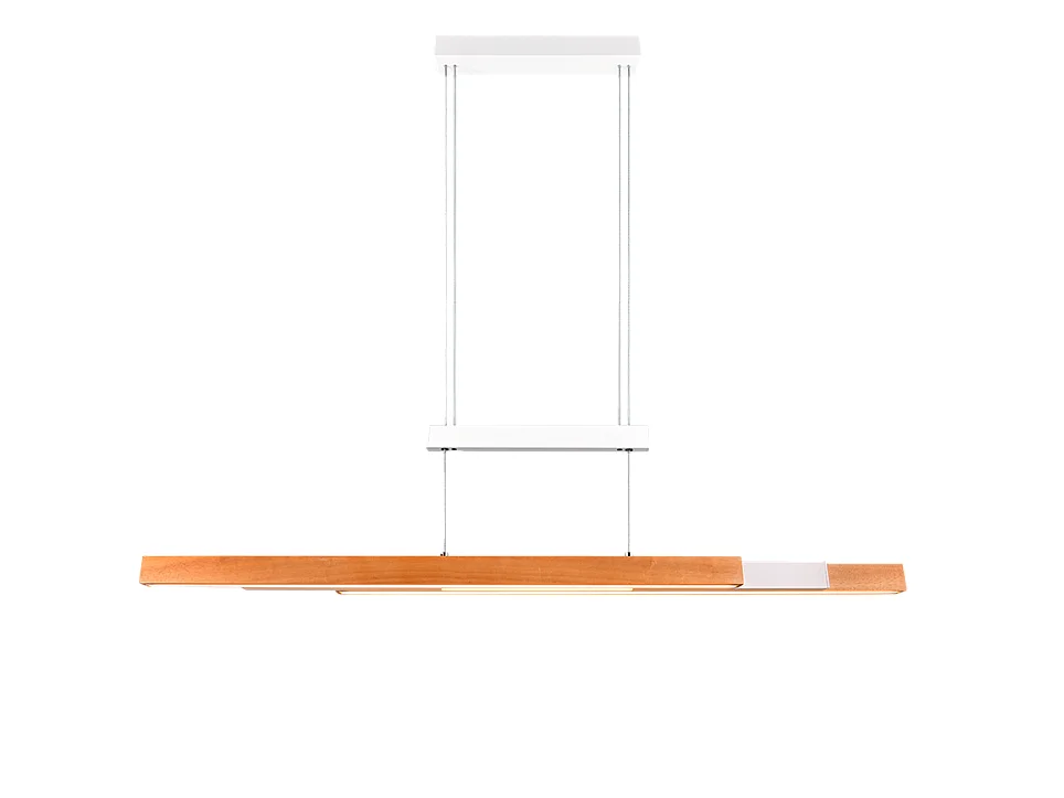 Lampada a sospensione LED, metallo, bianco opaco, 152x150x8,5 cm, Trajan