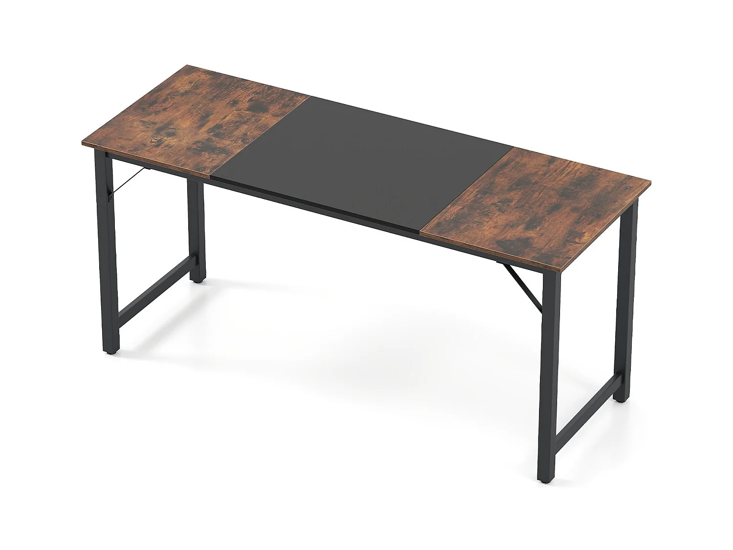 Industrieller Konferenztisch mit Metallrahmen Rechteckiger Computertisch Arbeitstisch