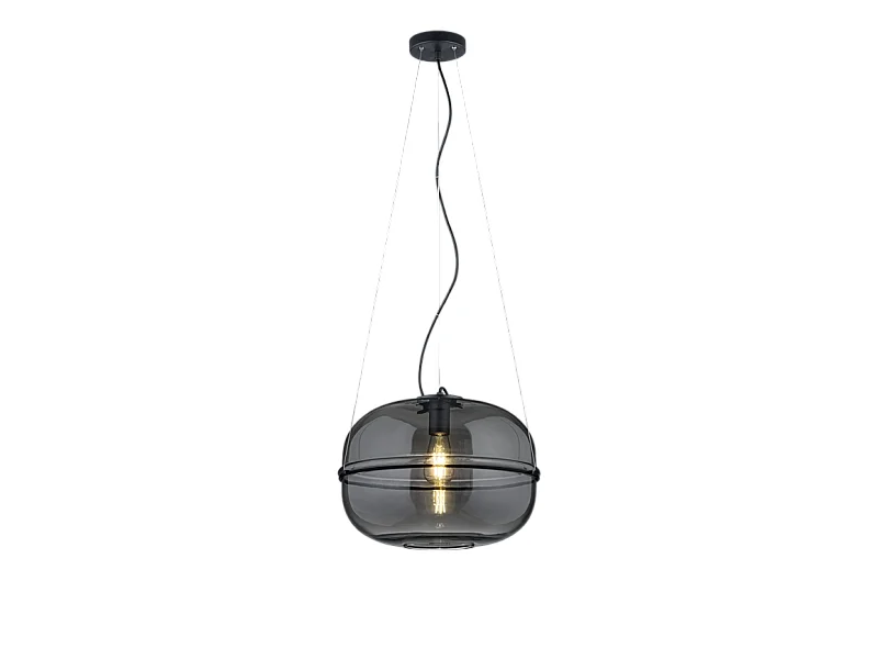 Lampada a sospensione, metallo, nero opaco, 41,4x150x41,4 cm, Lorena