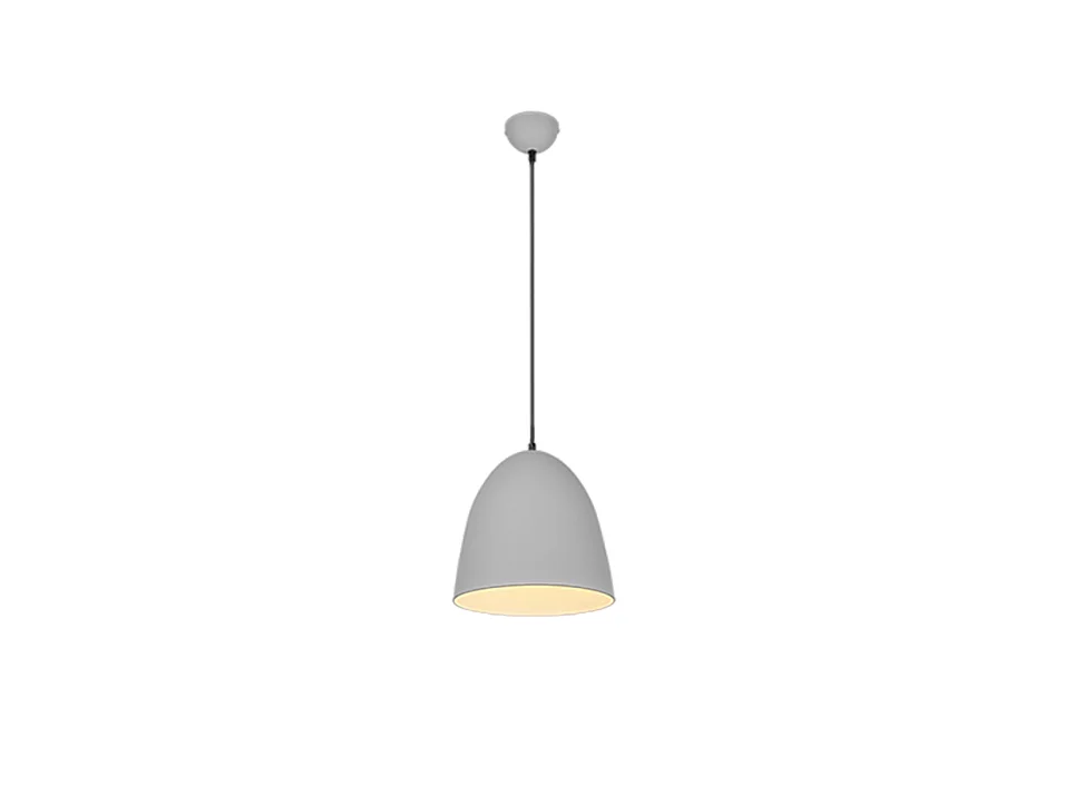 Lampada a sospensione, metallo, grigio, 25x150x25 cm, Tilda