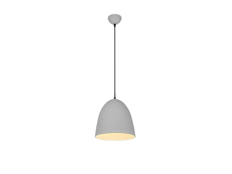 Lampada a sospensione, metallo, grigio, 25x150x25 cm, Tilda