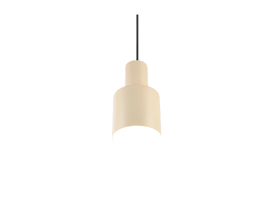 Lampada a sospensione, metallo, beige, 12x150x12 cm, Agudo