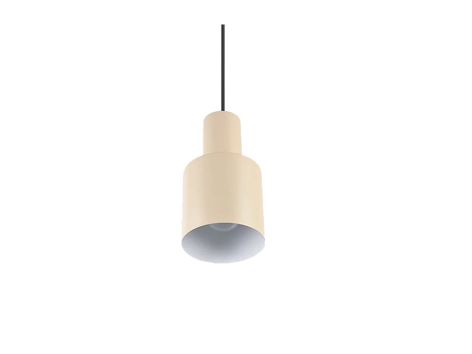 Lampada a sospensione, metallo, beige, 12x150x12 cm, Agudo