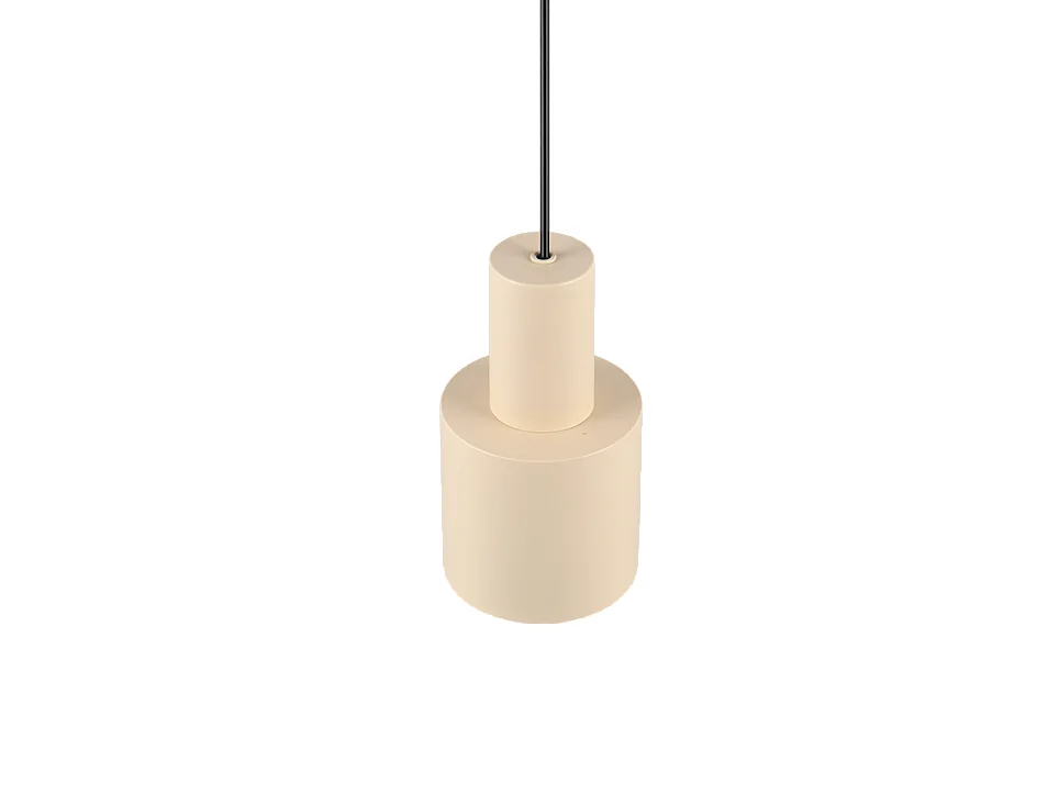 Lampada a sospensione, metallo, beige, 12x150x12 cm, Agudo