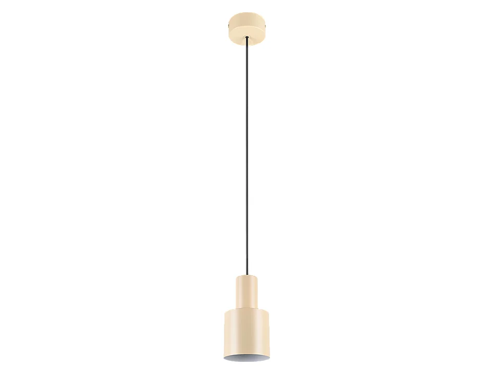 Lampada a sospensione, metallo, beige, 12x150x12 cm, Agudo