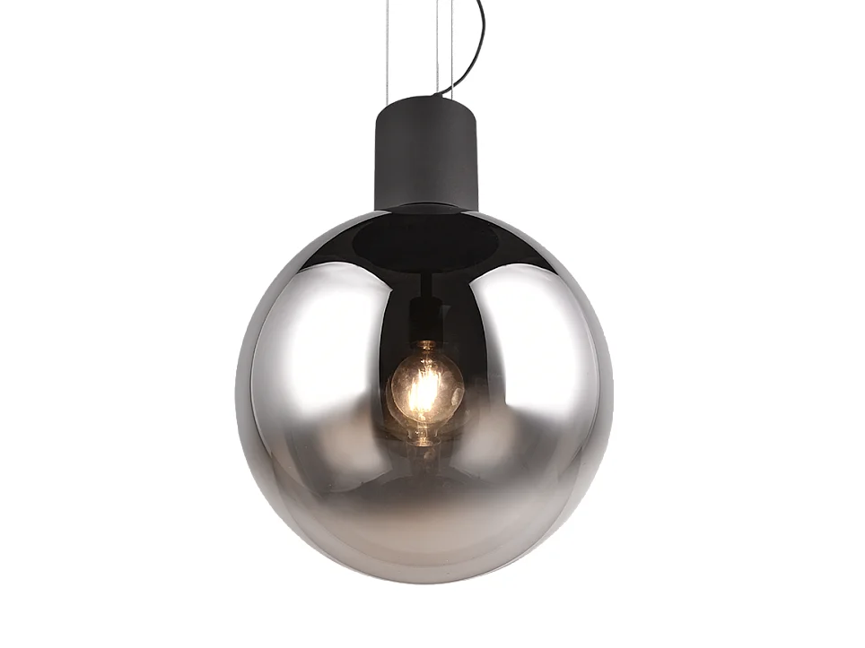 Lampada a sospensione, metallo, nero opaco, 50x200x50 cm, Cipallone