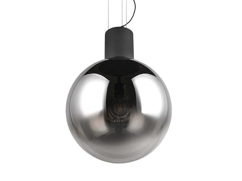 Lampada a sospensione, metallo, nero opaco, 50x200x50 cm, Cipallone