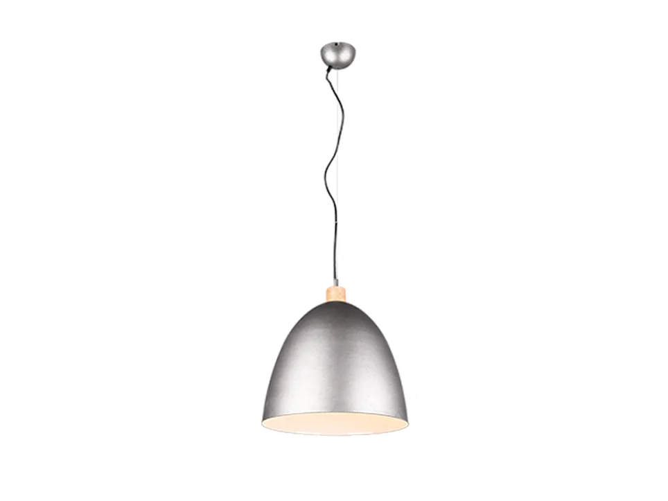 Lampada a sospensione, metallo, nickel anticato, 40x150x40 cm, Jagger