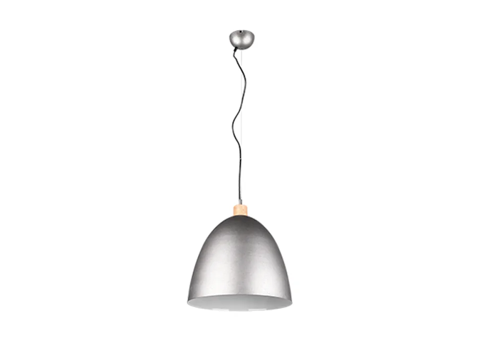 Lampada a sospensione, metallo, nickel anticato, 40x150x40 cm, Jagger