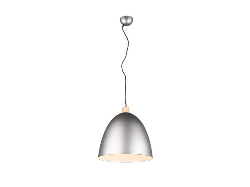 Lampada a sospensione, metallo, nickel anticato, 40x150x40 cm, Jagger
