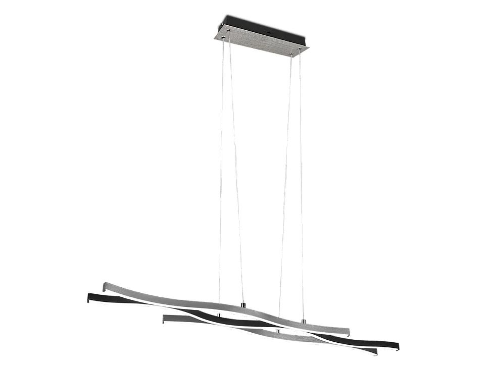 Lampada a sospensione LED, metallo, alluminio, 107,5x150x15,5 cm, Blaze