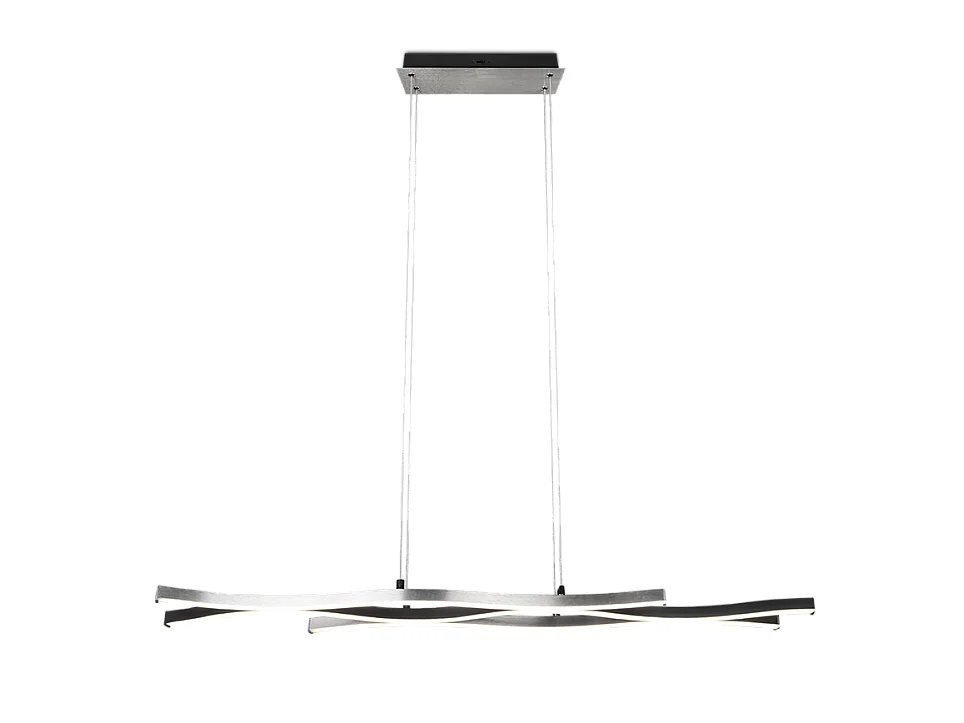 Lampada a sospensione LED, metallo, alluminio, 107,5x150x15,5 cm, Blaze