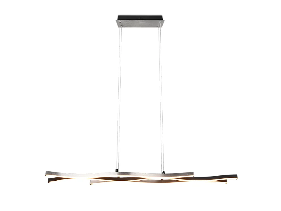 Lampada a sospensione LED, metallo, alluminio, 107,5x150x15,5 cm, Blaze