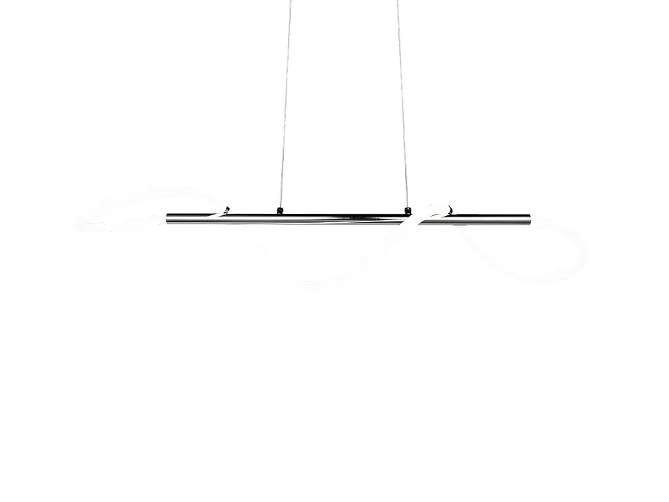 Lampada a sospensione LED, metallo, cromo, 105x150x34 cm, Argos