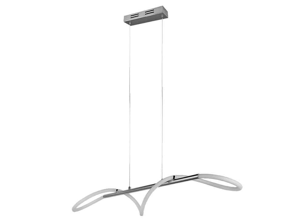 Lampada a sospensione LED, metallo, cromo, 105x150x34 cm, Argos