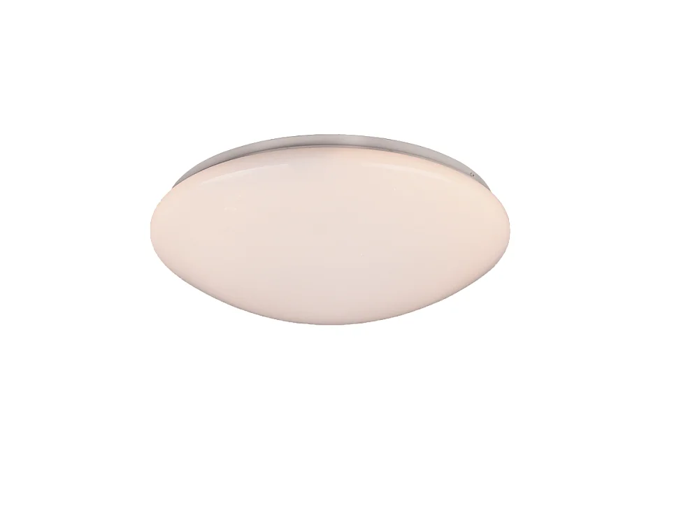 Plafoniera LED, plastica, bianco, 38x10,5x38 cm, Lukida