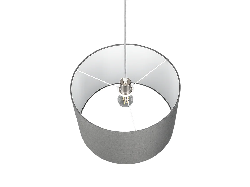 Lampada a sospensione, metallo, nichel opaco, 40x150x40 cm, Hotel