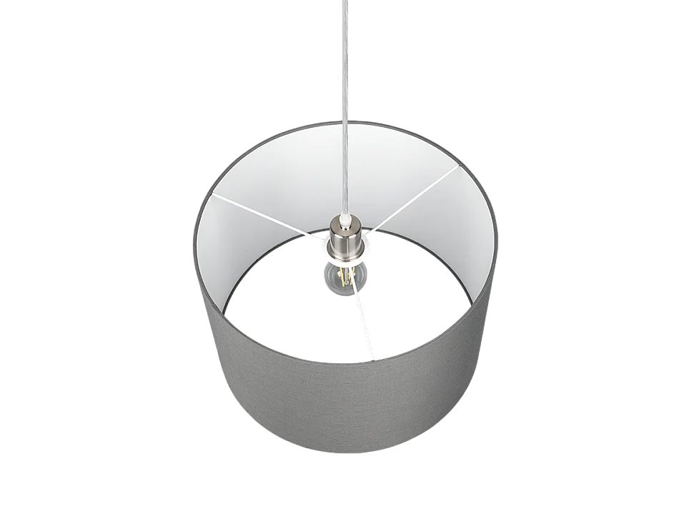 Lampada a sospensione, metallo, nichel opaco, 40x150x40 cm, Hotel