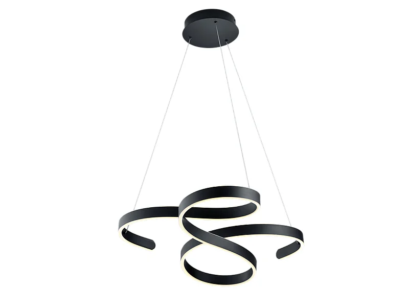 Lampada a sospensione LED, metallo, antracite, 72x150x68 cm, Francis