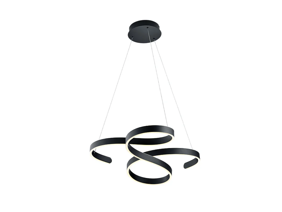 Lampada a sospensione LED, metallo, antracite, 72x150x68 cm, Francis