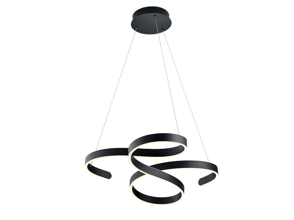 Lampada a sospensione LED, metallo, antracite, 72x150x68 cm, Francis