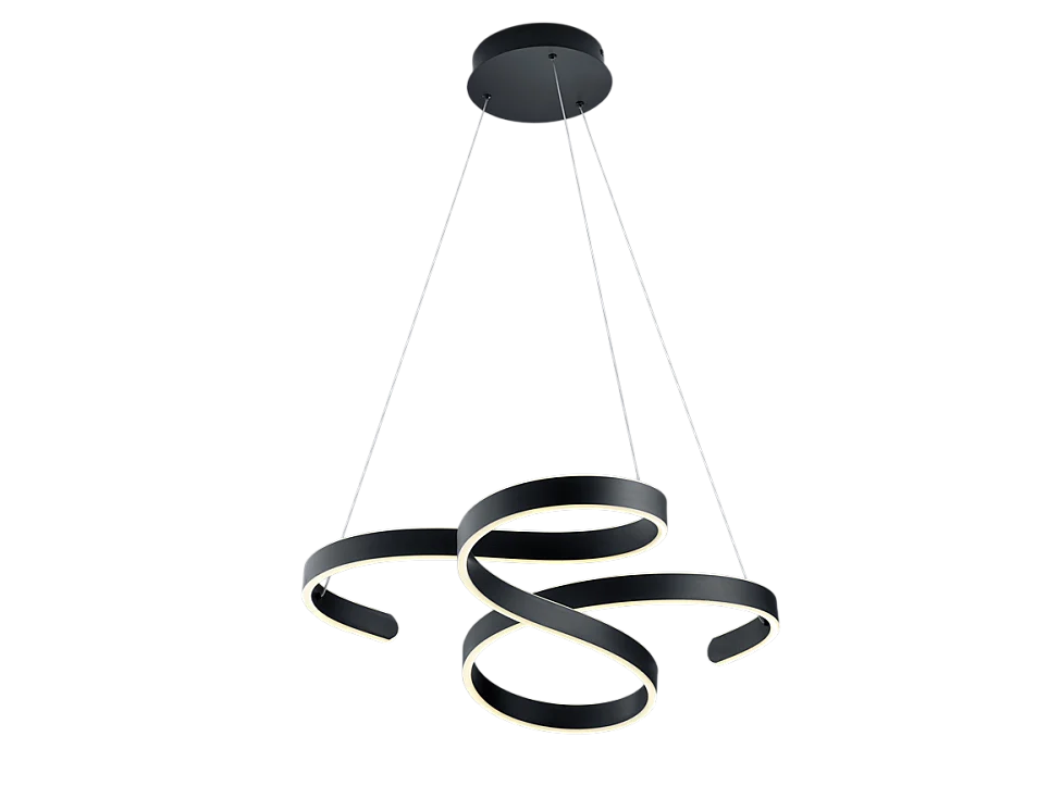 Lampada a sospensione LED, metallo, antracite, 72x150x68 cm, Francis