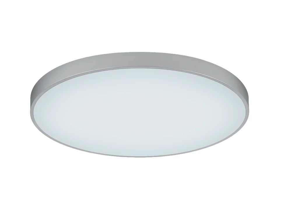 Plafoniera LED 2 luci, metallo, titano, 75x6x75 cm, Waco