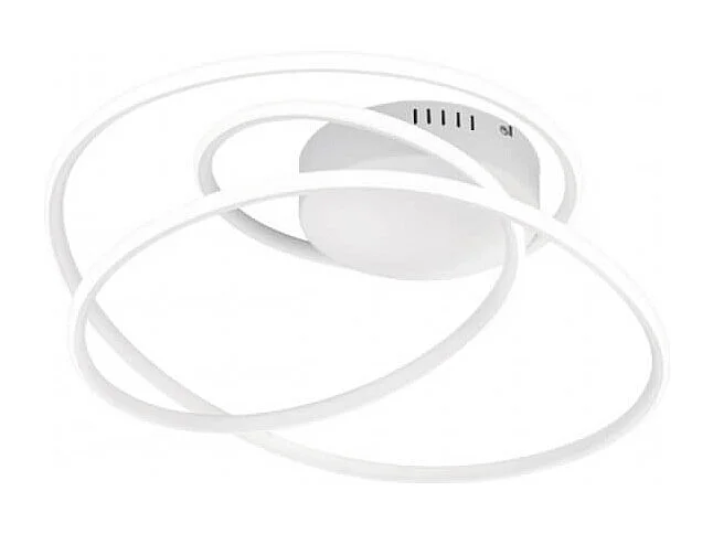 Plafoniera LED, metallo, bianco opaco, 50x28x48 cm, Bologna