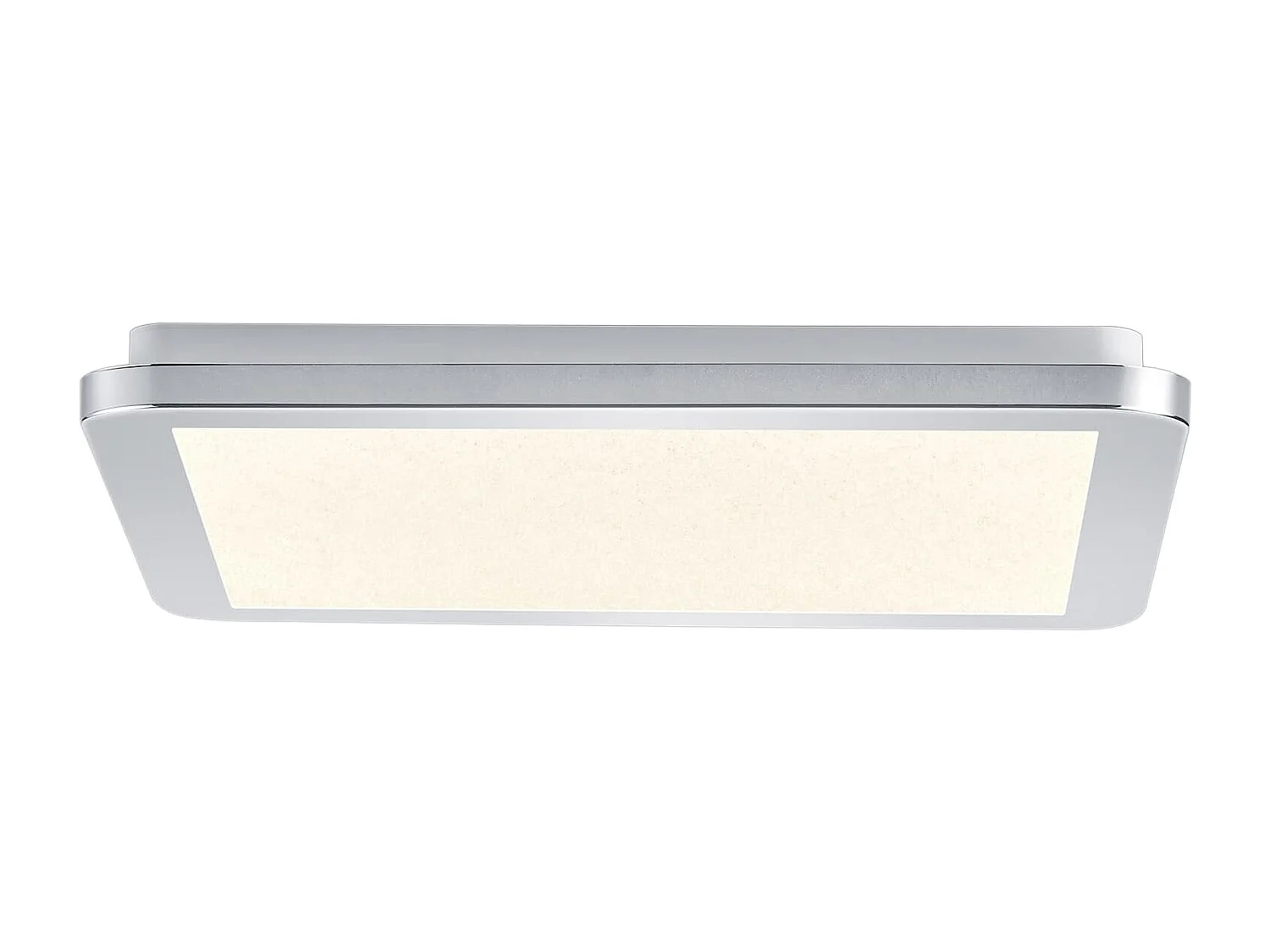 Plafoniera LED, plastica, cromo, 30x3x30 cm, Cesar