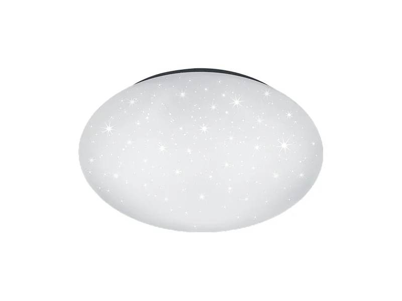 Plafoniera LED, plastica, bianco, 37x8,5x37 cm, Paolo