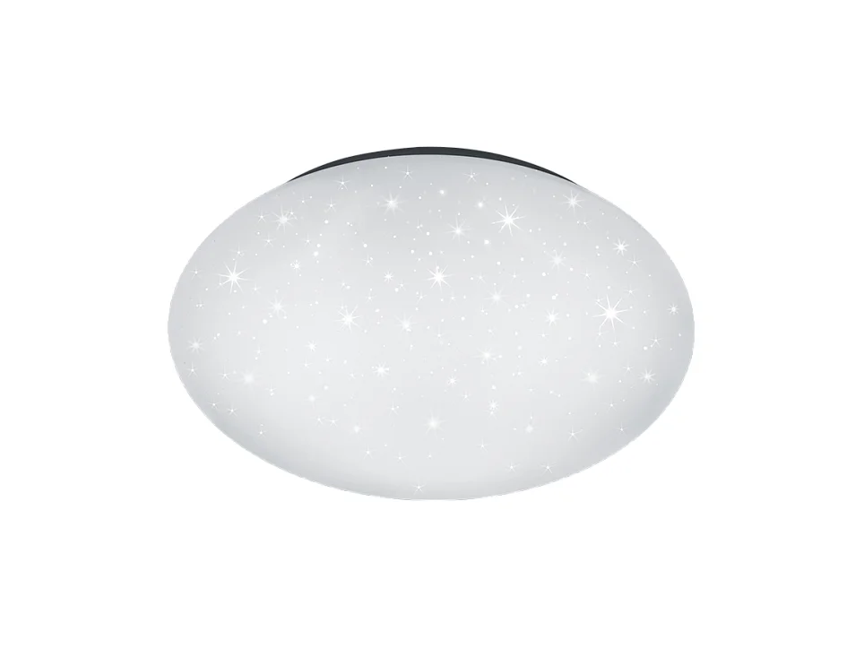 Plafoniera LED, plastica, bianco, 37x8,5x37 cm, Paolo