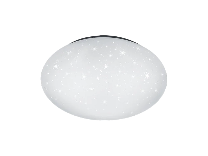 Plafoniera LED, plastica, bianco, 37x8,5x37 cm, Paolo