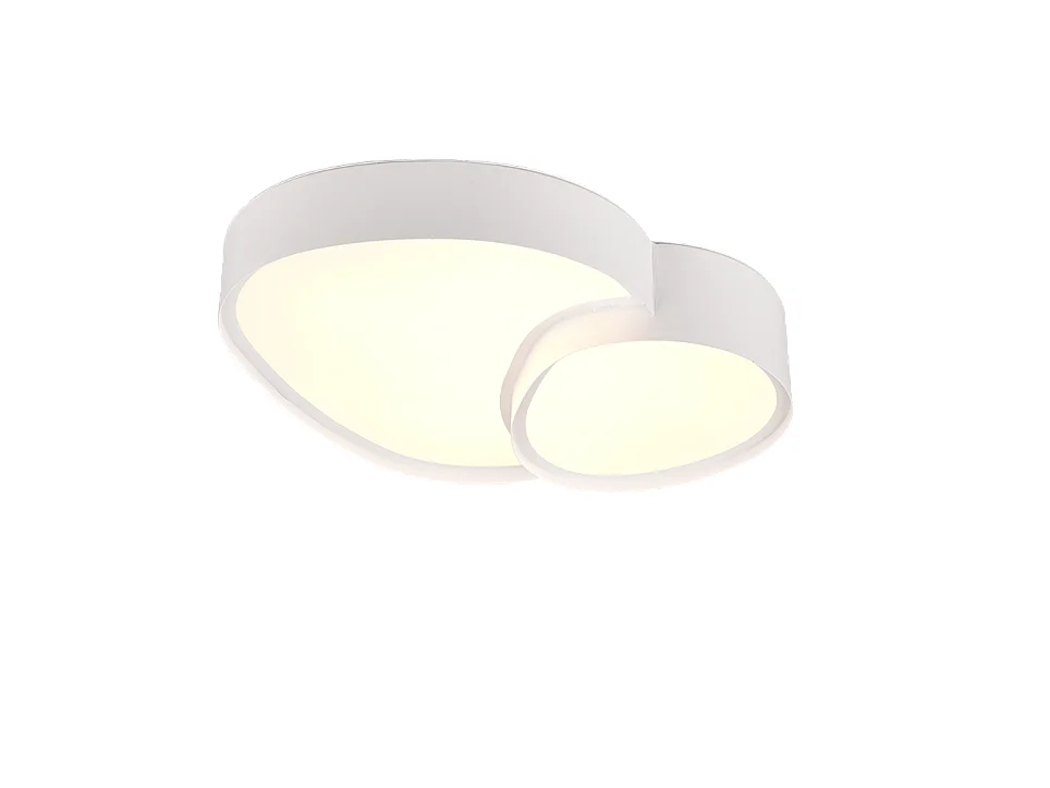 Plafoniera LED, metallo, bianco opaco, 43,5x11,5x36 cm, Rise