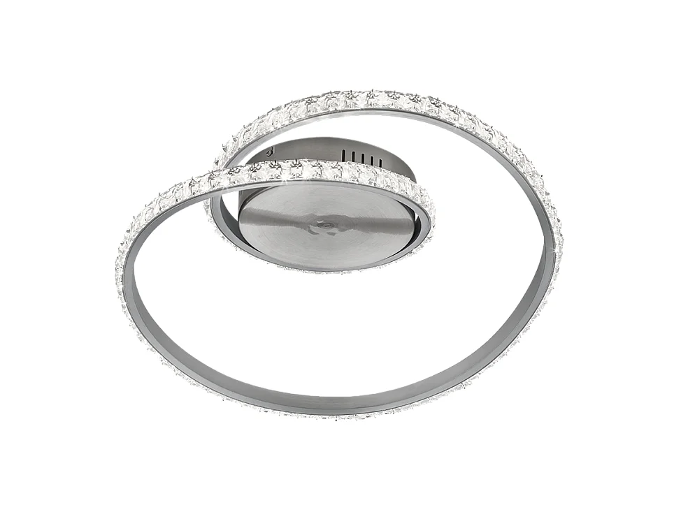 Plafoniera LED, metallo, alluminio, 45x18x38 cm, Rubin