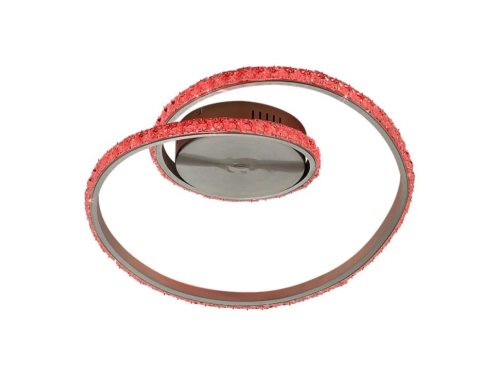 Plafoniera LED, metallo, alluminio, 45x18x38 cm, Rubin