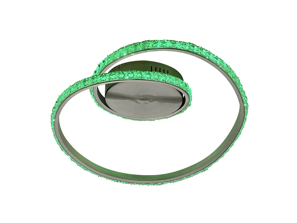 Plafoniera LED, metallo, alluminio, 45x18x38 cm, Rubin