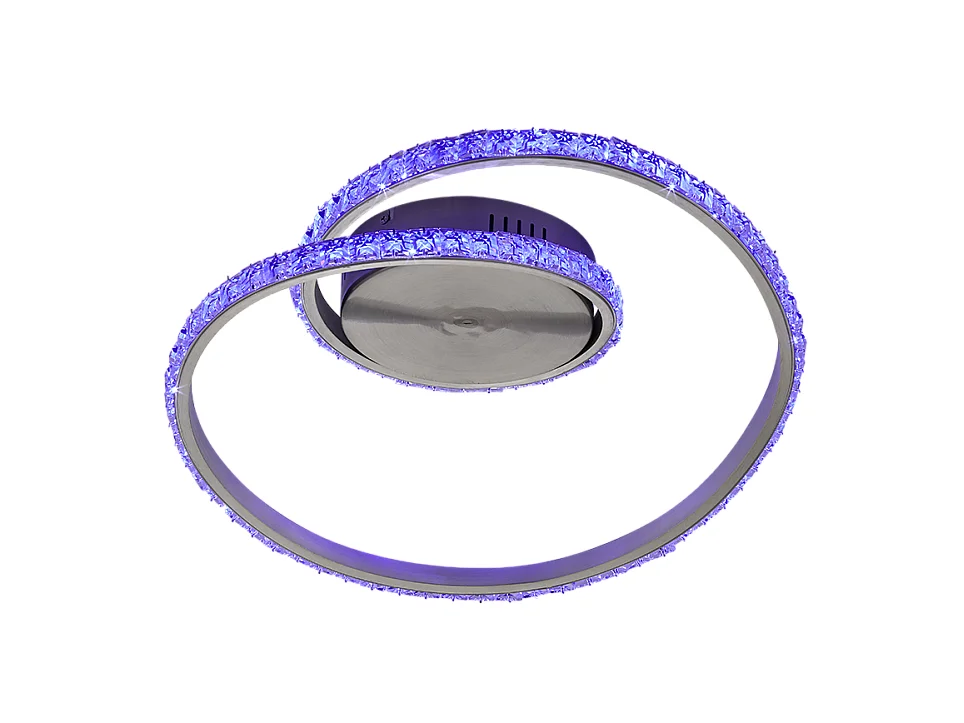 Plafoniera LED, metallo, alluminio, 45x18x38 cm, Rubin