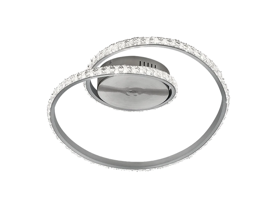 Plafoniera LED, metallo, alluminio, 45x18x38 cm, Rubin