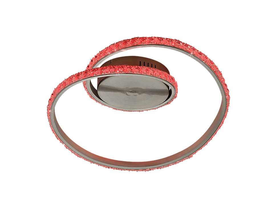 Plafoniera LED, metallo, alluminio, 45x18x38 cm, Rubin