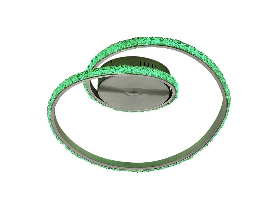 Plafoniera LED, metallo, alluminio, 45x18x38 cm, Rubin