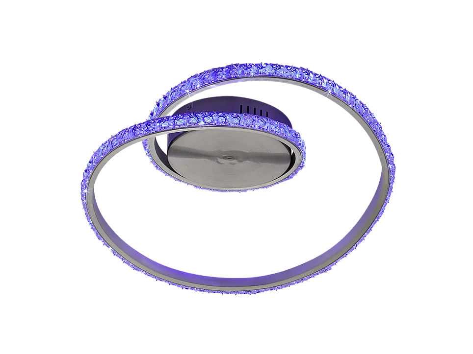 Plafoniera LED, metallo, alluminio, 45x18x38 cm, Rubin