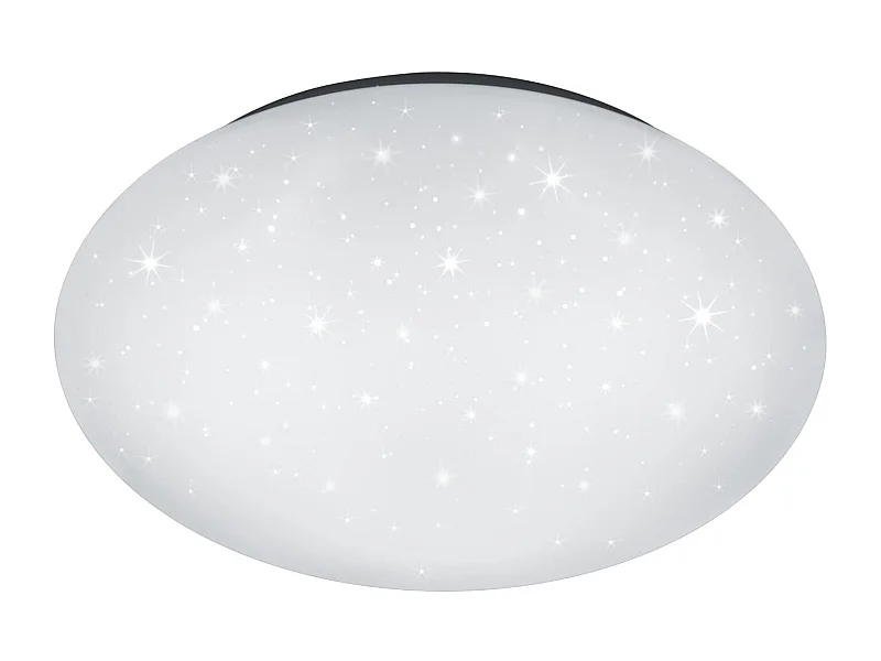 Plafoniera LED, plastica, bianco, 37x8,5x37 cm, Putz