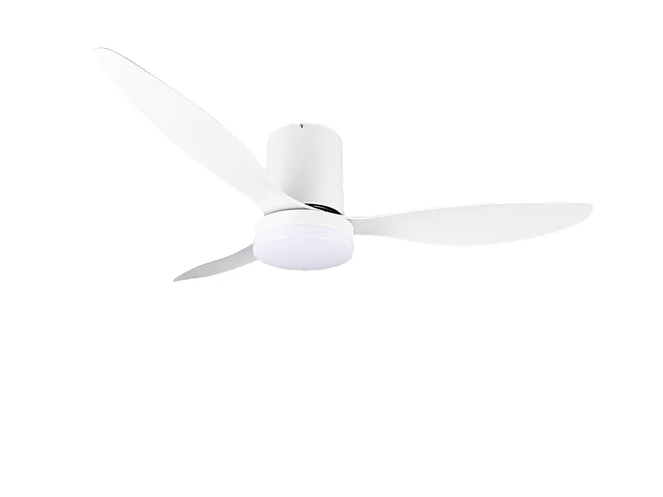 Ventilatore/Plafoniera LED, plastica, bianco opaco, 132x31x132 cm, Göteborg