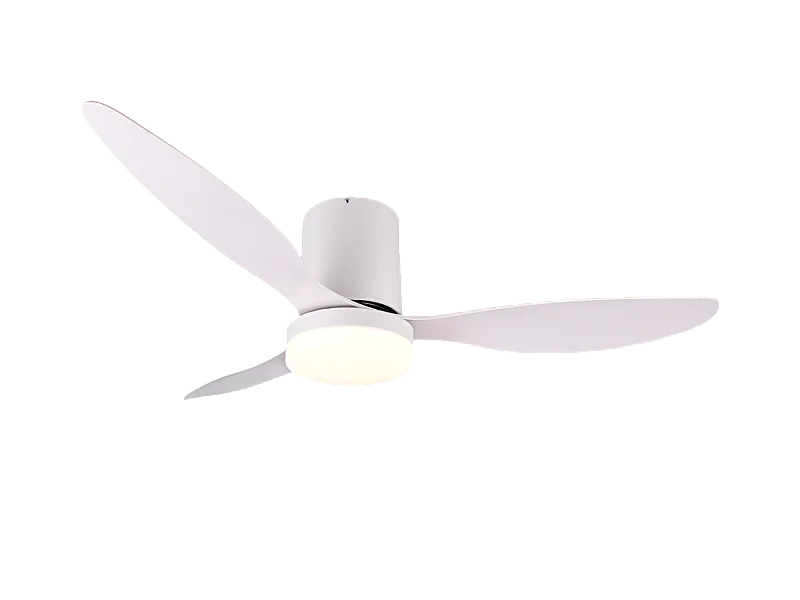 Ventilatore/Plafoniera LED, plastica, bianco opaco, 132x31x132 cm, Göteborg