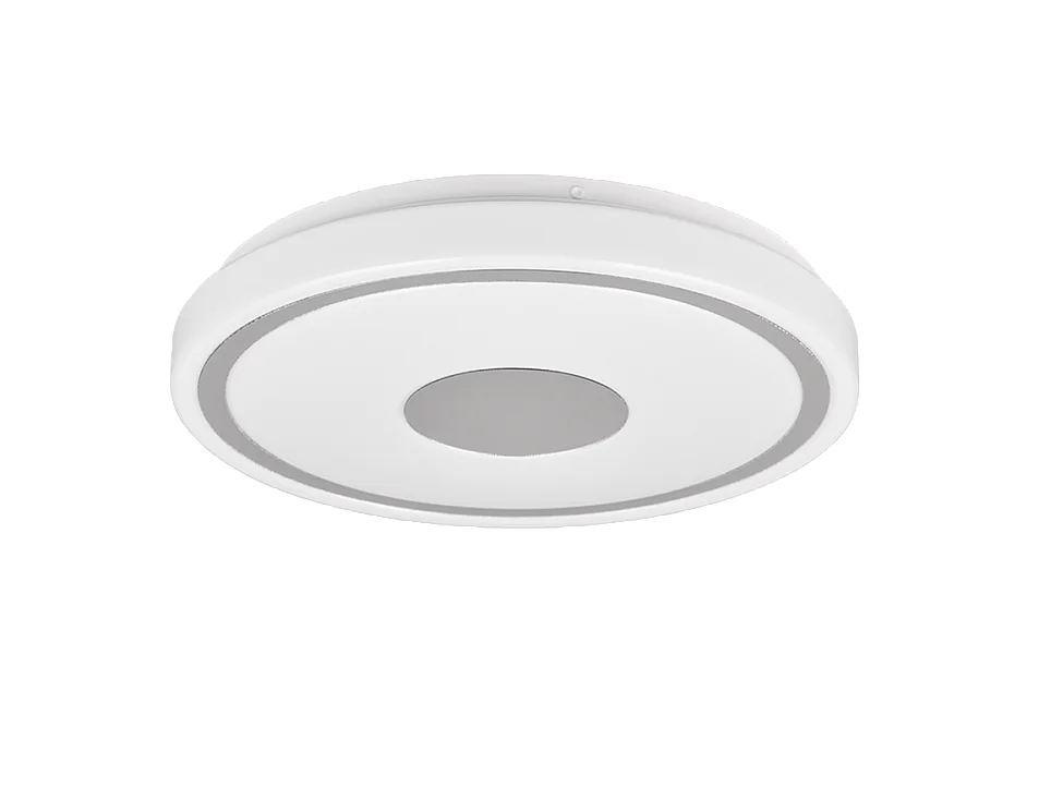 Plafoniera LED, plastica, cromo, 33x5x33 cm, Bunda