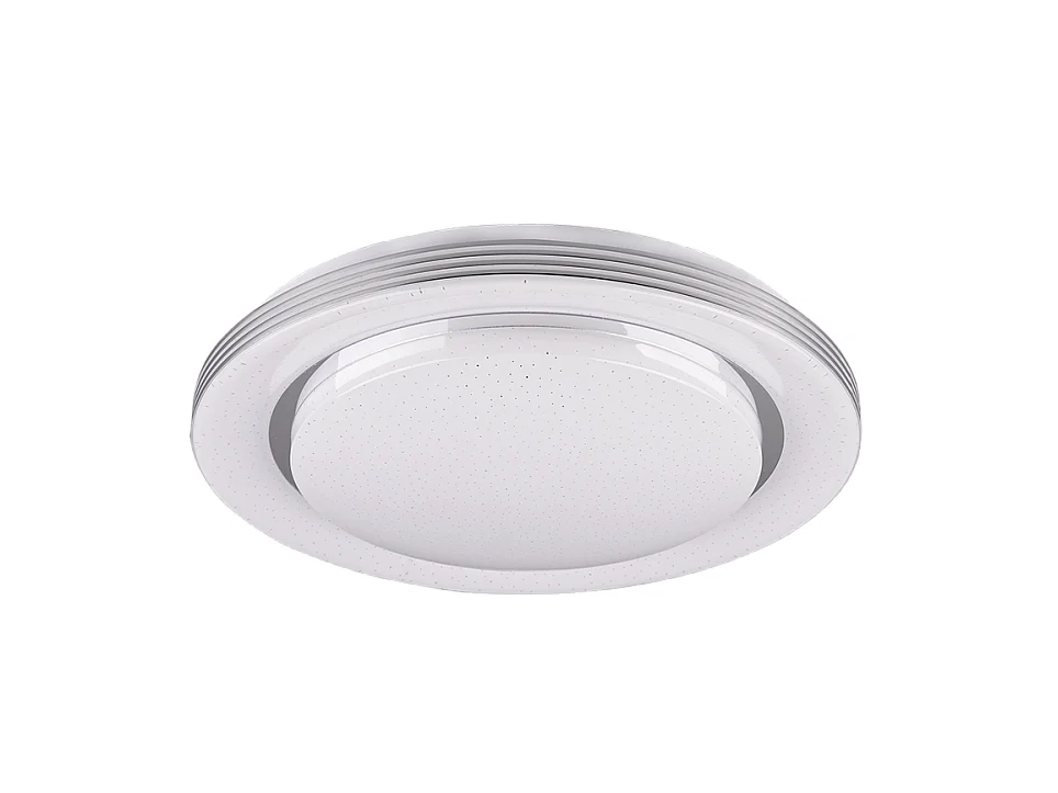 Plafoniera LED, plastica, bianco, 48x7,5x48 cm, Atria