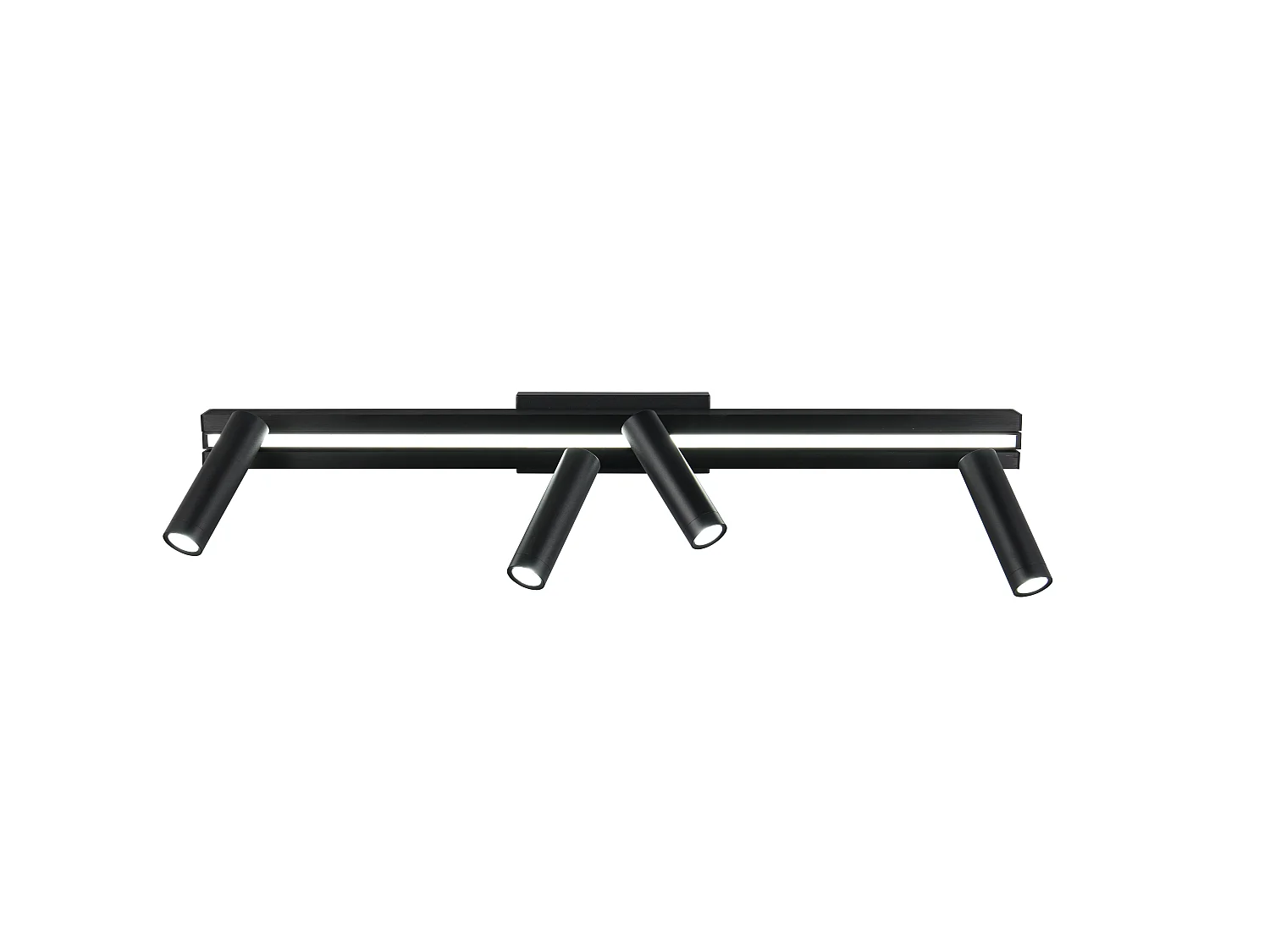 Plafondlamp ZENO - 0x0x23 cm - Zwart